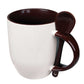 Two-Tone Ceramic Mugs with Spoon 11 oz ( “Your Brand • Your Print • Your Style.” ) All printing available
