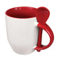 Two-Tone Ceramic Mugs with Spoon 11 oz ( “Your Brand • Your Print • Your Style.” ) All printing available