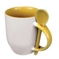 Two-Tone Ceramic Mugs with Spoon 11 oz ( “Your Brand • Your Print • Your Style.” ) All printing available