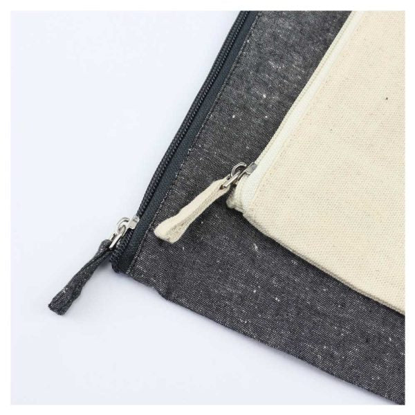 Multi-purpose Cotton Zipper Pouches 6 oz ( “Your Brand • Your Print • Your Style.” ) All printing available