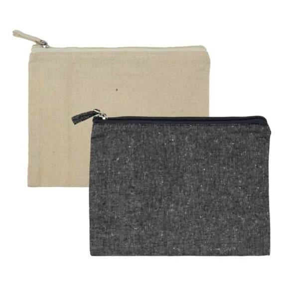 Multi-purpose Cotton Zipper Pouches 6 oz ( “Your Brand • Your Print • Your Style.” ) All printing available