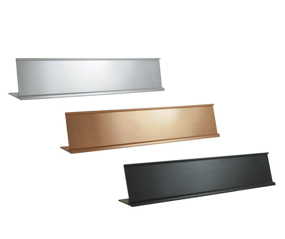 Desk Sign Holders ( “Your Brand • Your Print • Your Style.” ) All printing available