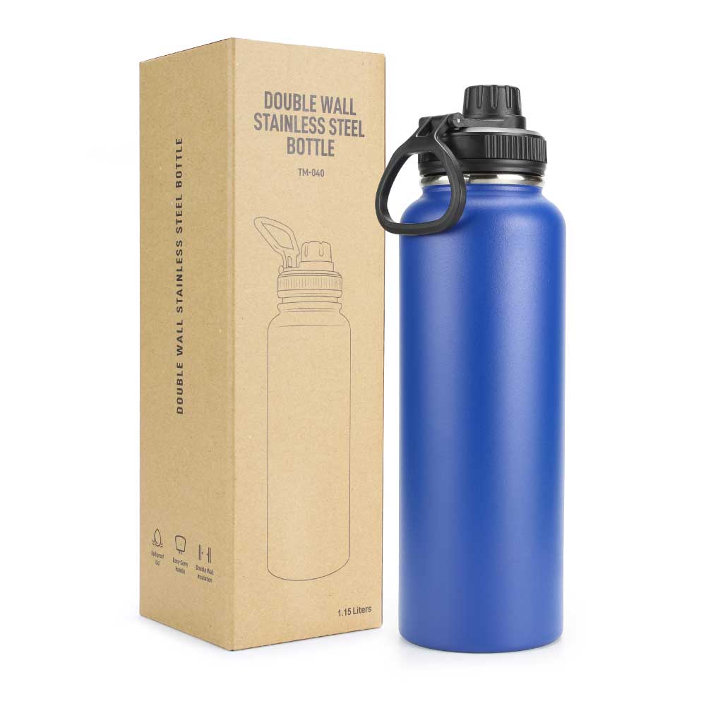 Double Wall Stainless Steel Bottles with Carry Handle ( “Your Brand • Your Print • Your Style.” ) All printing available