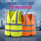 Safety Jacket With DTF / Embroidery PRINTING