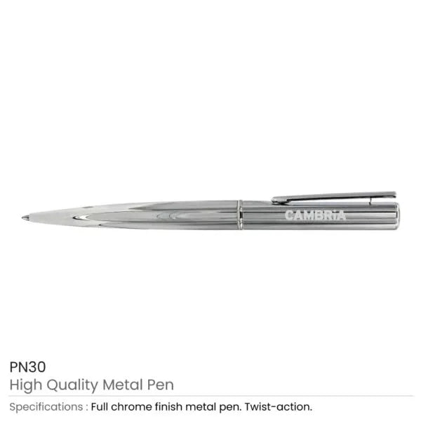 Full Chrome Metal Pens ( “Your Brand • Your Print • Your Style.” ) All printing available