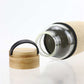 Glass Bottles with Bamboo Lid and Eco Sleeve, 1 liter ( “Your Brand • Your Print • Your Style.” ) All printing available