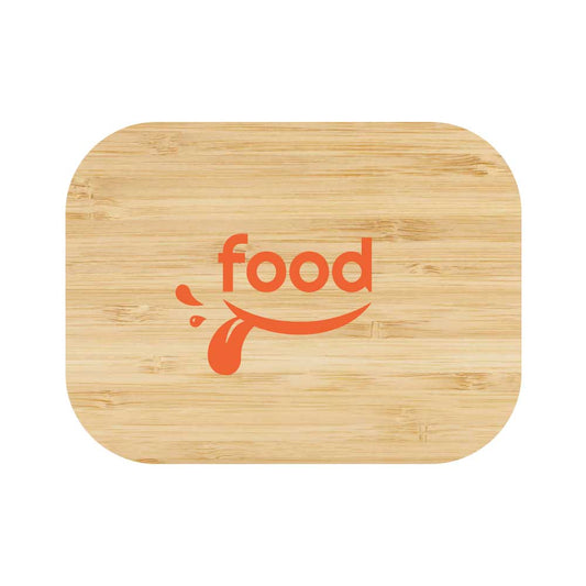 Glass Lunch Box with Bamboo Lid ( “Your Brand • Your Print • Your Style.” ) All printing available