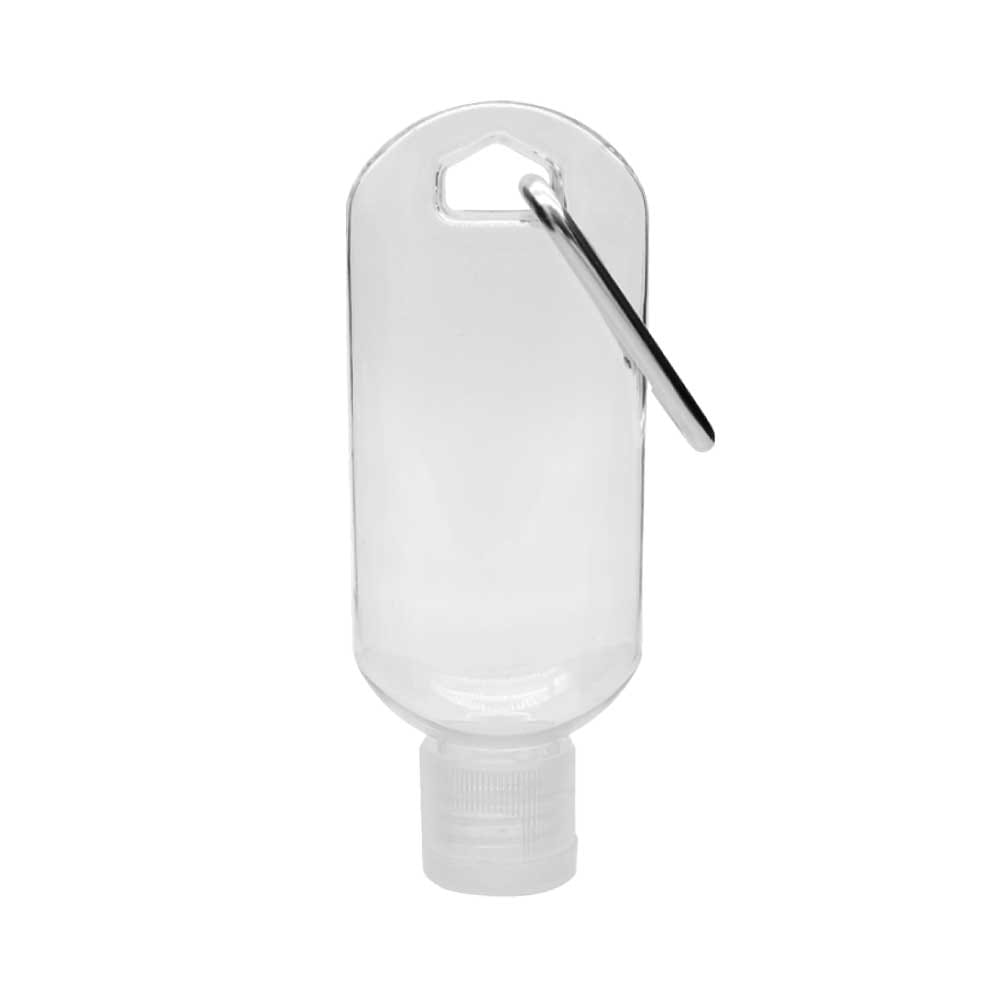 Hand Sanitizer Gel with Carabiner Clip ( “Your Brand • Your Print • Your Style.” ) All printing available