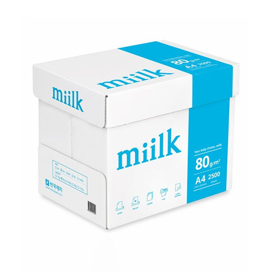Miilk A4 Copy Paper 80gsm – Box of 2500 Sheets
