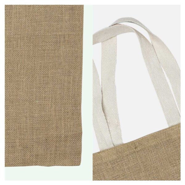 Jute Bags with White Handles, Long-lasting & Eco-friendly ( “Your Brand • Your Print • Your Style.” ) All printing available