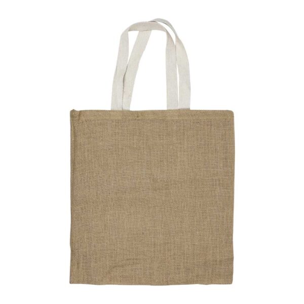 Jute Bags with White Handles, Long-lasting & Eco-friendly ( “Your Brand • Your Print • Your Style.” ) All printing available