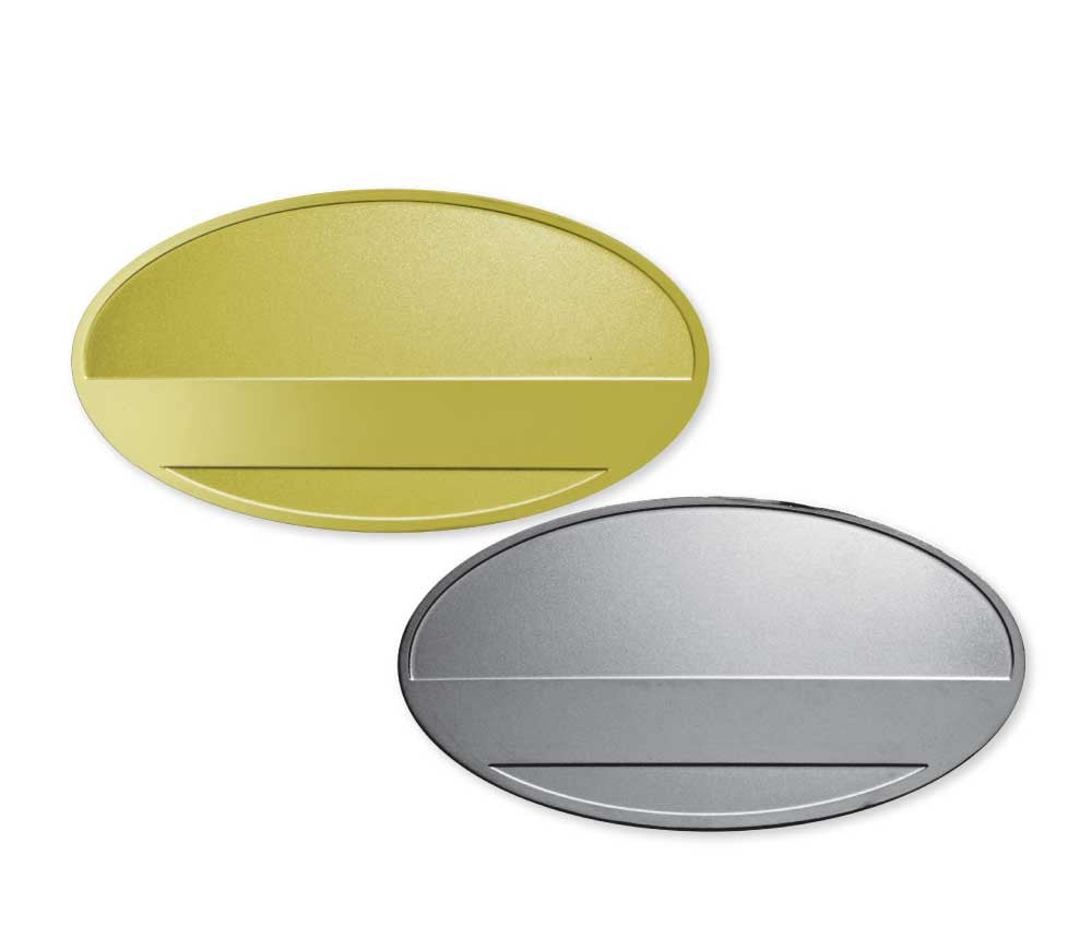 Metal Name Badges ( “Your Brand • Your Print • Your Style.” ) All printing available