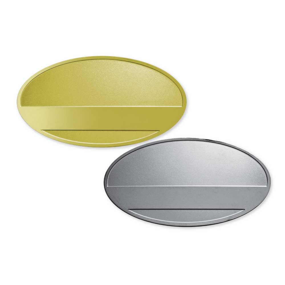 Metal Name Badges ( “Your Brand • Your Print • Your Style.” ) All printing available