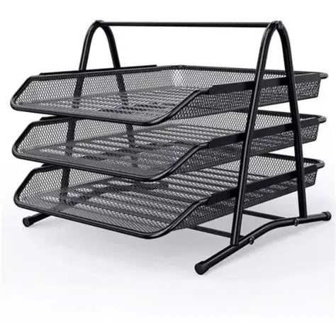 MASTER PLUS METAL MESH DOCUMENT TRAY 3 TIER