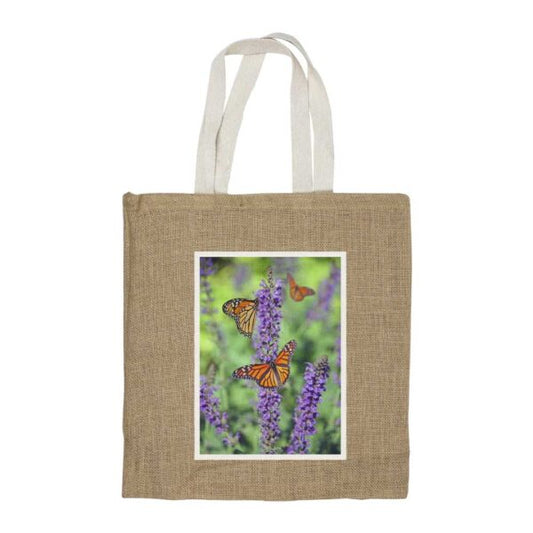Jute Bags with White Handles, Long-lasting & Eco-friendly ( “Your Brand • Your Print • Your Style.” ) All printing available
