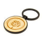Metal Keychain with Bamboo ( “Your Brand • Your Print • Your Style.” ) All printing available