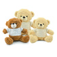 Promotional Teddy Bear Toys with Printable White Tshirt ( “Your Brand • Your Print • Your Style.” ) All printing available