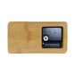 Eco-Friendly Rectangular Bamboo Desk Clock ( “Your Brand • Your Print • Your Style.” ) All printing available