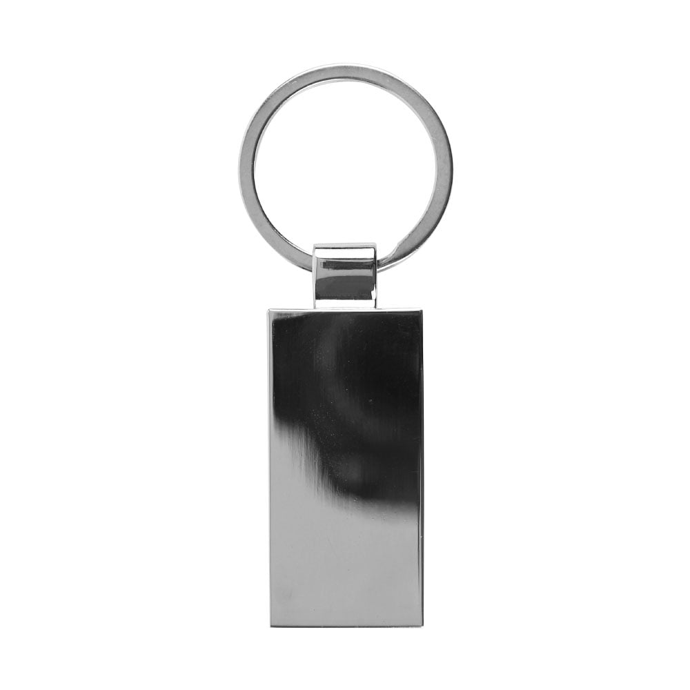 Rectangular Bamboo and Metal Keychains 32mm ( “Your Brand • Your Print • Your Style.” ) All printing available