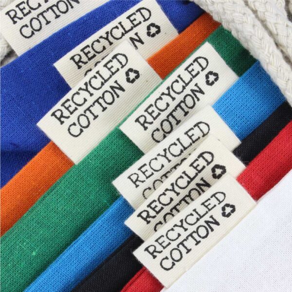 Recycled Cotton Drawstring Bags, 145gsm  ( “Your Brand • Your Print • Your Style.” ) All printing available