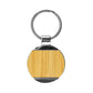 Round Bamboo and Metal Keychains 32mm ( “Your Brand • Your Print • Your Style.” ) All printing available