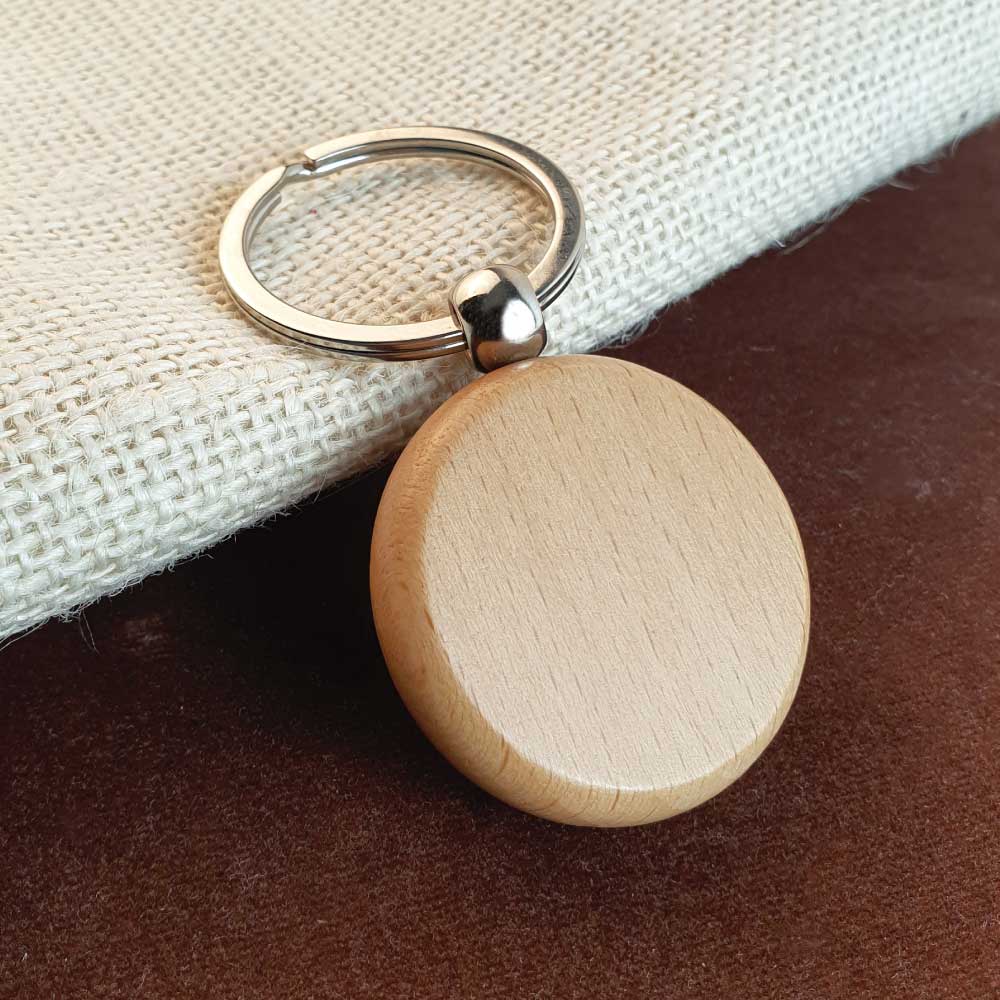 Round Wooden Keychains ( “Your Brand • Your Print • Your Style.” ) All printing available
