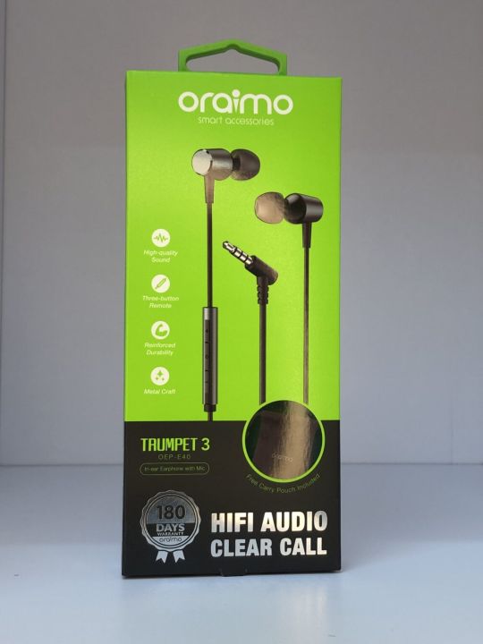 ORAIMO IN EAR EARPHONE WITH MIC TRUMPET  IN3 OEP-E40