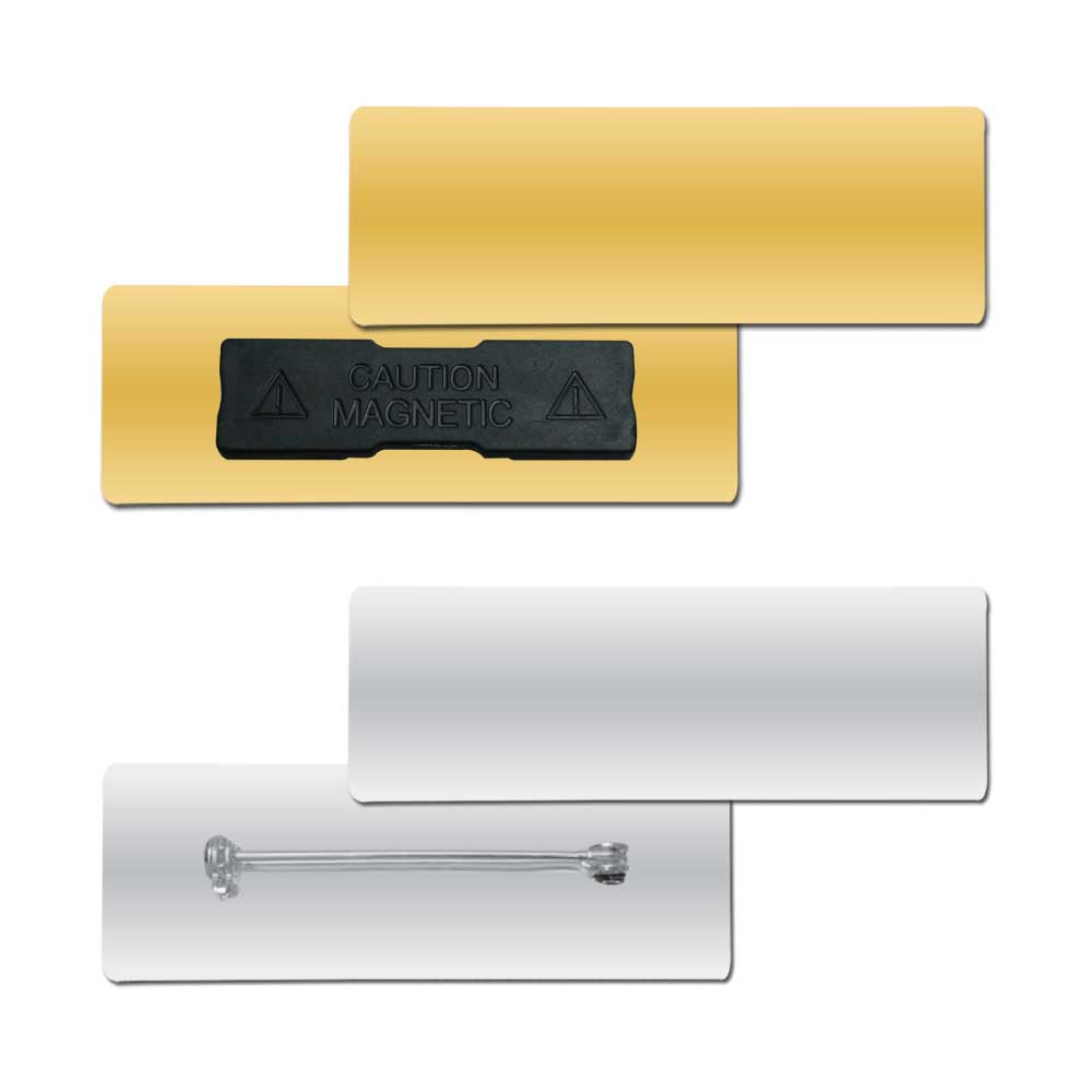 Aluminum Name Plates ( “Your Brand • Your Print • Your Style.” ) All printing available