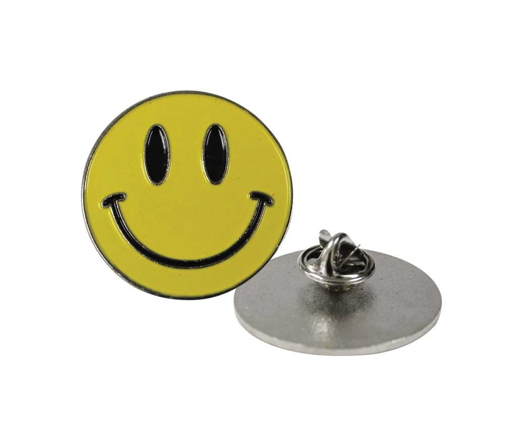 Smiley Metal Badges( “Your Brand • Your Print • Your Style.” ) All printing available