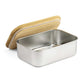 Stainless Steel Lunch Box with Bamboo Lid & Strap ( “Your Brand • Your Print • Your Style.” ) All printing available