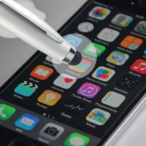 Stylus Metal Pens Rubberized & Twist-action ( “Your Brand • Your Print • Your Style.” ) All printing available
