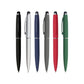 Stylus Metal Pens Rubberized & Twist-action ( “Your Brand • Your Print • Your Style.” ) All printing available