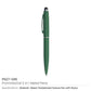 Stylus Metal Pens Rubberized & Twist-action ( “Your Brand • Your Print • Your Style.” ) All printing available