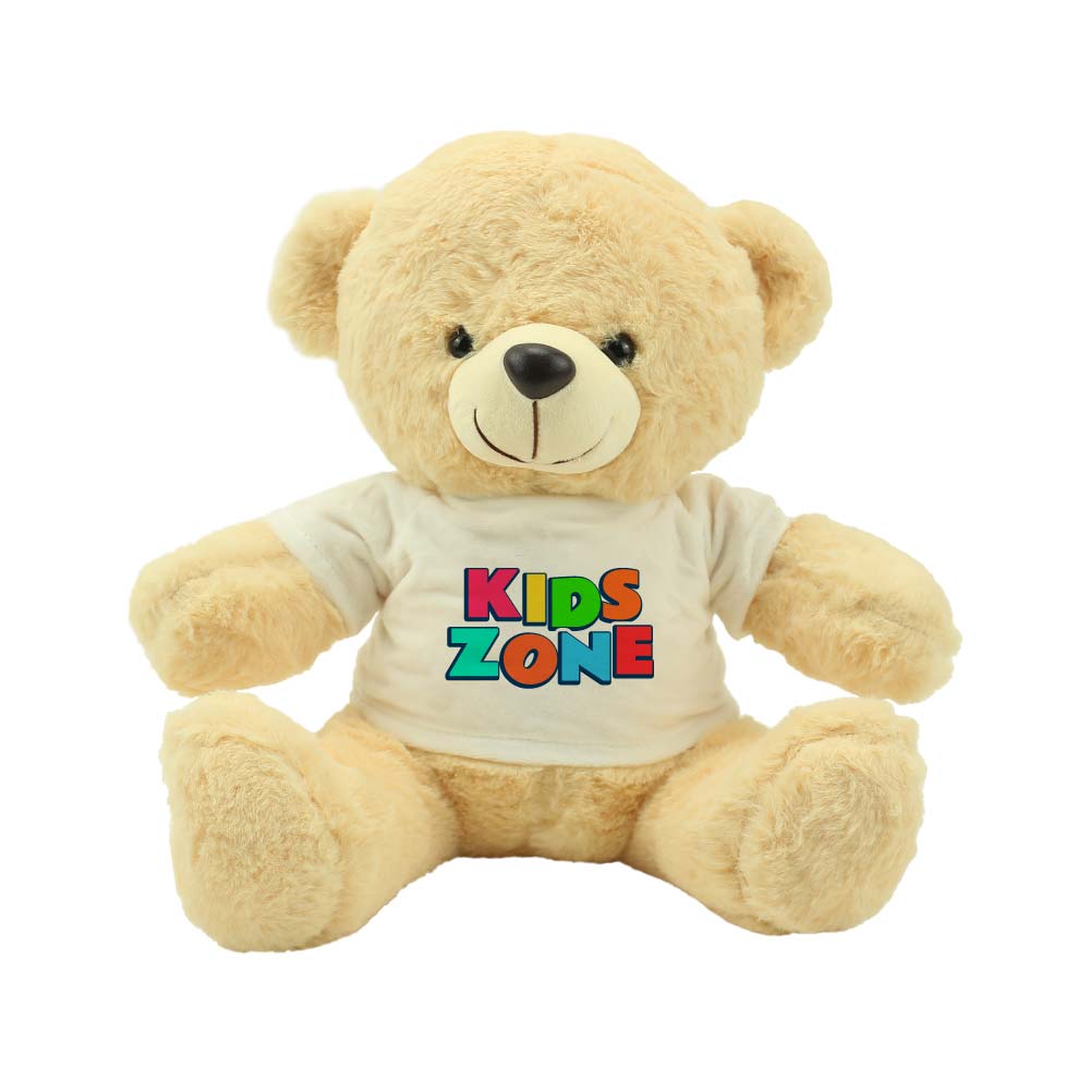 Promotional Teddy Bear Toys with Printable White Tshirt ( “Your Brand • Your Print • Your Style.” ) All printing available