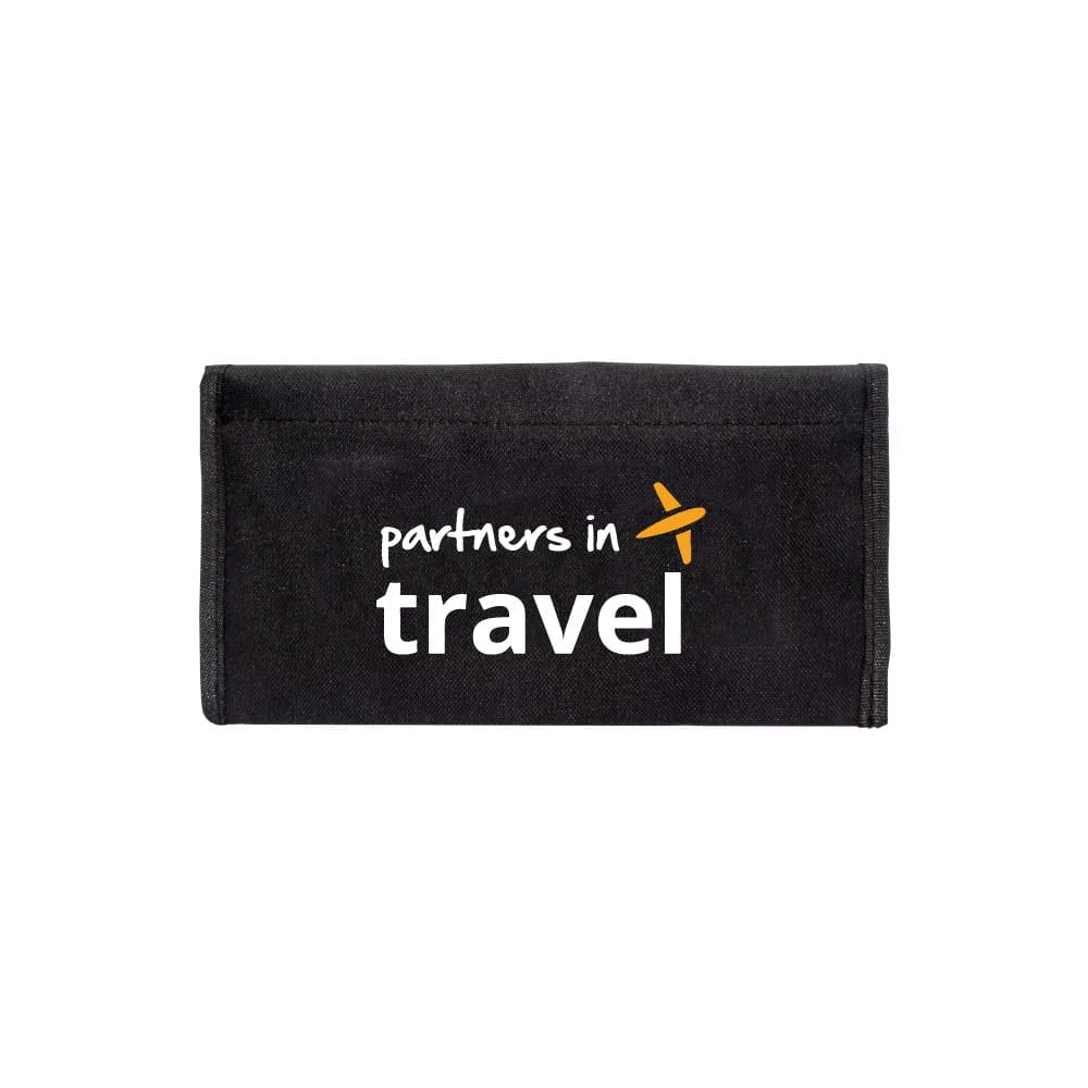 Travel Document Pouch ( “Your Brand • Your Print • Your Style.” ) All printing available