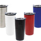 Double-Wall Travel Mugs with Clear Lid ( “Your Brand • Your Print • Your Style.” ) All printing available