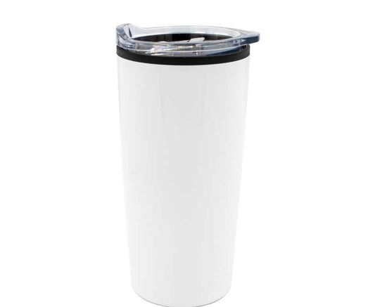 Double-Wall Travel Mugs with Clear Lid ( “Your Brand • Your Print • Your Style.” ) All printing available