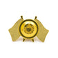 Twin Flag Metal Badges Golden Imprint Your Country Flag ( “Your Brand • Your Print • Your Style.” ) All printing available