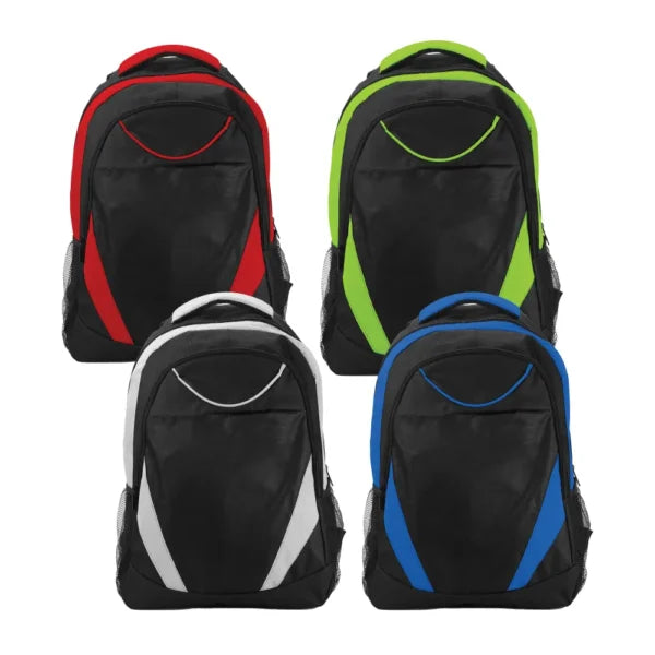 Two-toned Backpacks 600D Polyester Material ( “Your Brand • Your Print • Your Style.” ) All printing available