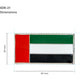 UAE Flag Metal Badges Rectangle with Magnet Attachment ( “Your Brand • Your Print • Your Style.” ) All printing available