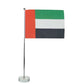 Flag with Metal Pole & Clear Glass Round Base ( “Your Brand • Your Print • Your Style.” ) All printing available