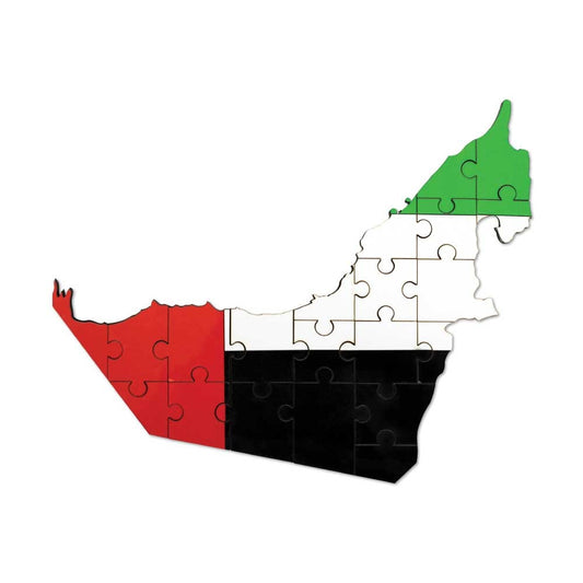 UAE Map Hardboard Puzzles ( “Your Brand • Your Print • Your Style.” ) All printing available