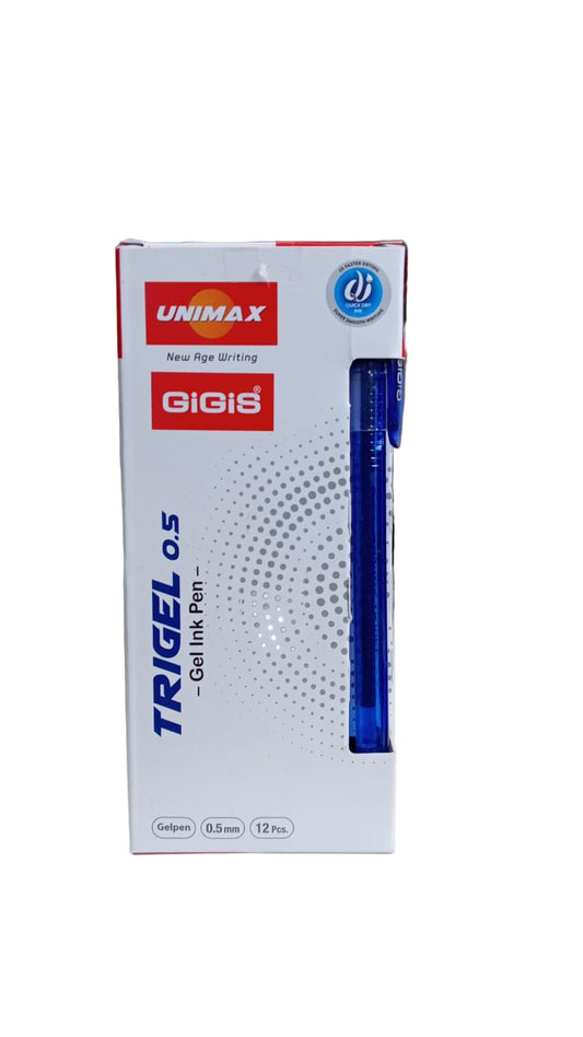 GIGIS UNIMAX TRIGEL 0.7 MM BLUE INK 12 PC