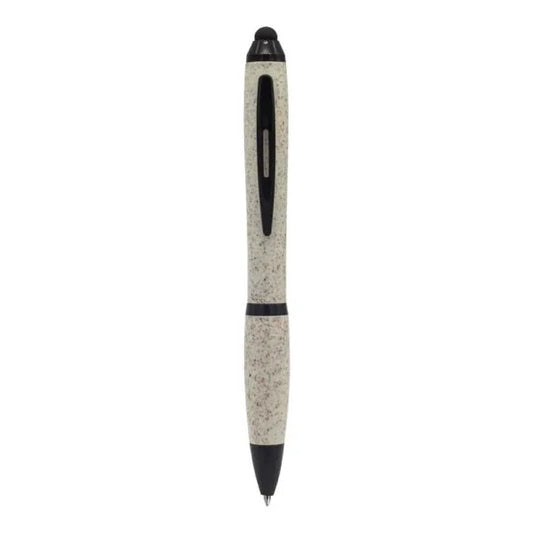 Wheat Straw Pens with Stylus ( “Your Brand • Your Print • Your Style.” ) All printing available