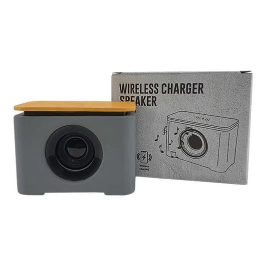 5W Wireless Charger & Bluetooth Speaker Version 5.0 ( “Your Brand • Your Print • Your Style.” ) All printing available