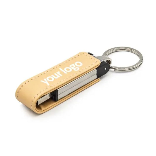 Leather Keychain USB ( “Your Brand • Your Print • Your Style.” ) All printing available