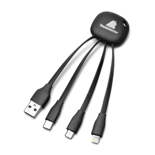 Light Up Logo Multi Charging Cable ( “Your Brand • Your Print • Your Style.” ) All printing available