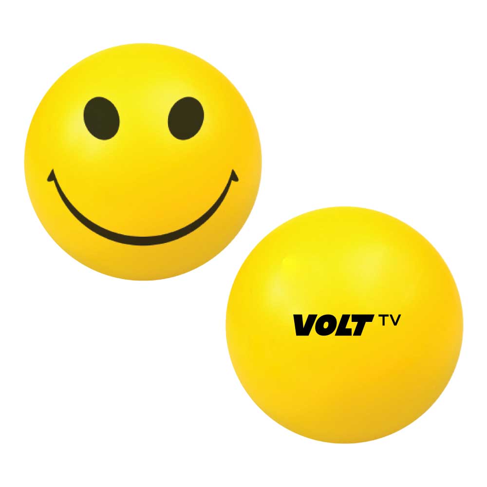 Smiley Face Anti Stress Balls ( “Your Brand • Your Print • Your Style.” ) All printing available